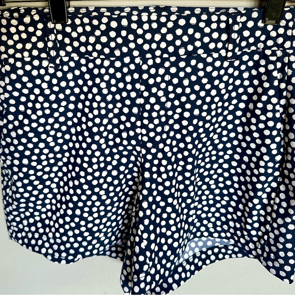 Spanx Women's 6" Sunshine Shorts Pull On Stretch Pockets 50213R Navy Dot Xsmall